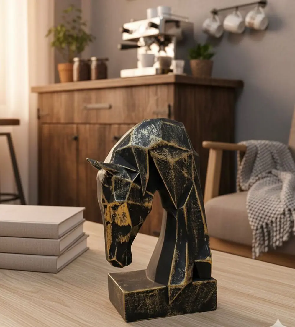 Dekoratif Kitap Tutucu Kübit At Figürlü Biblo