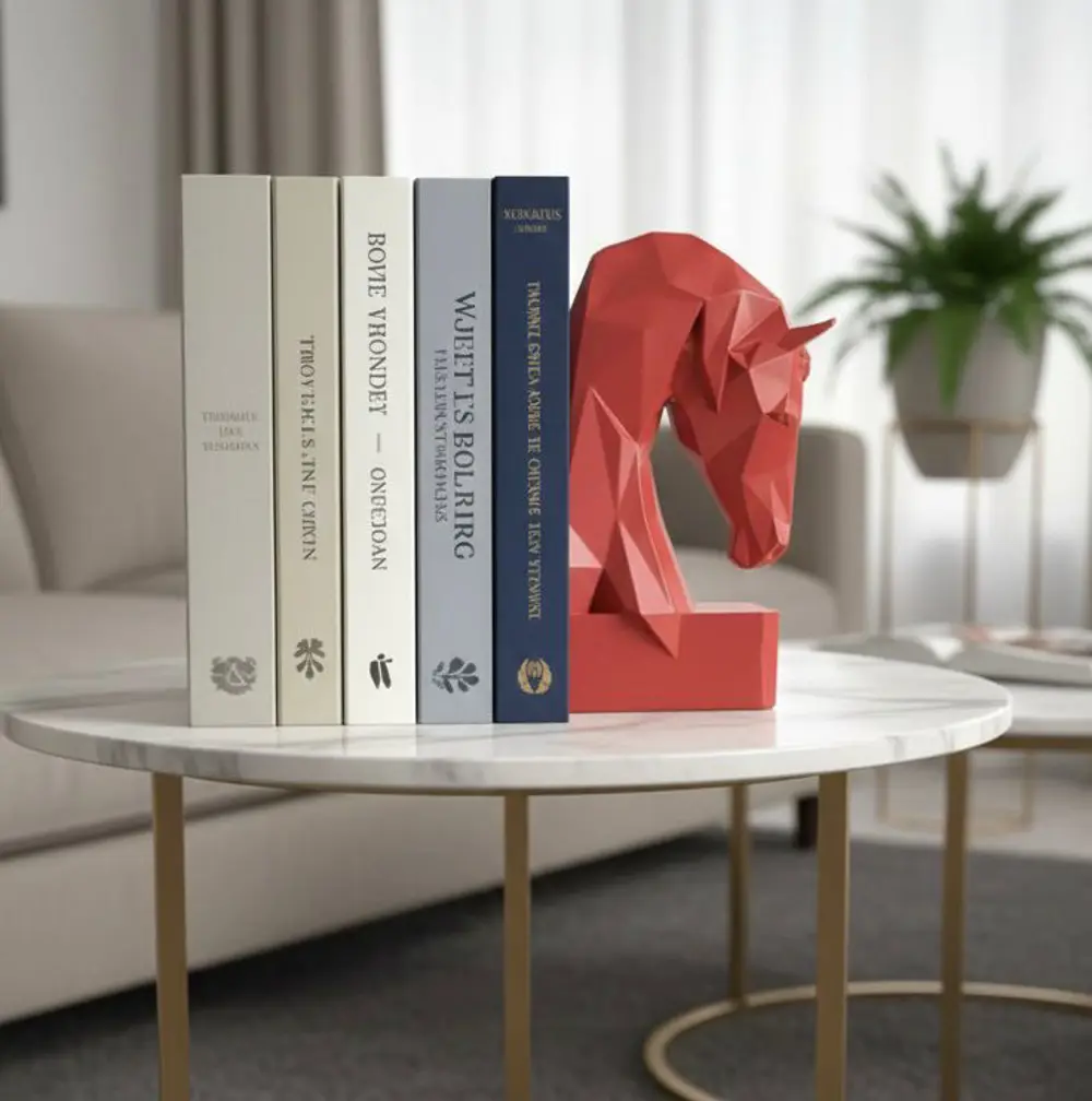 Dekoratif Kitap Tutucu Kübit At Figürlü Biblo