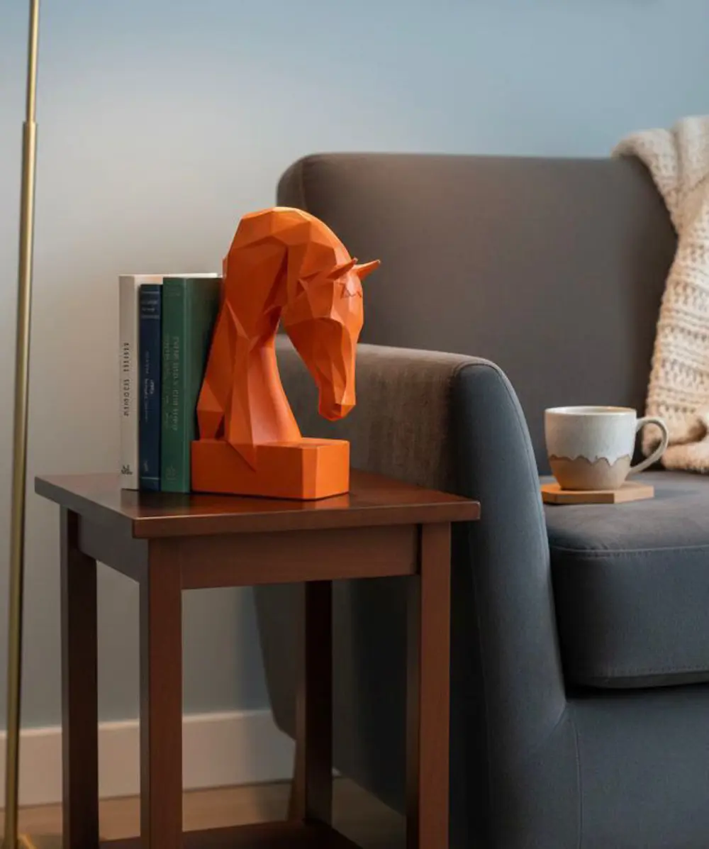 Dekoratif Kitap Tutucu Kübit At Figürlü Biblo