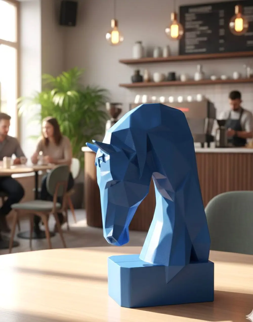 Dekoratif Kitap Tutucu Kübit At Figürlü Biblo