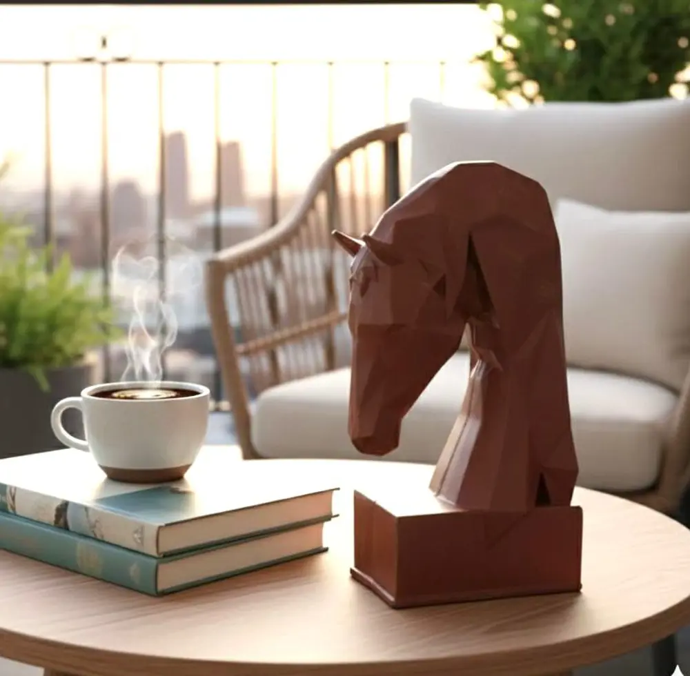 Dekoratif Kitap Tutucu Kübit At Figürlü Biblo