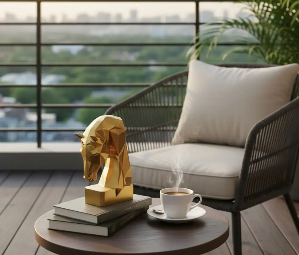 Dekoratif Kitap Tutucu Kübit At Figürlü Biblo