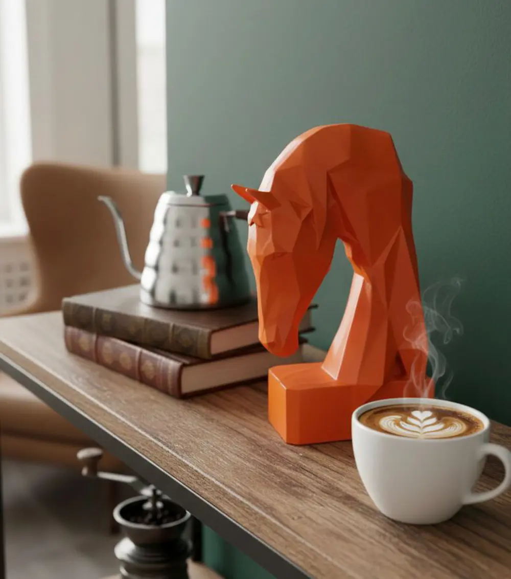 Dekoratif Kitap Tutucu Kübit At Figürlü Biblo