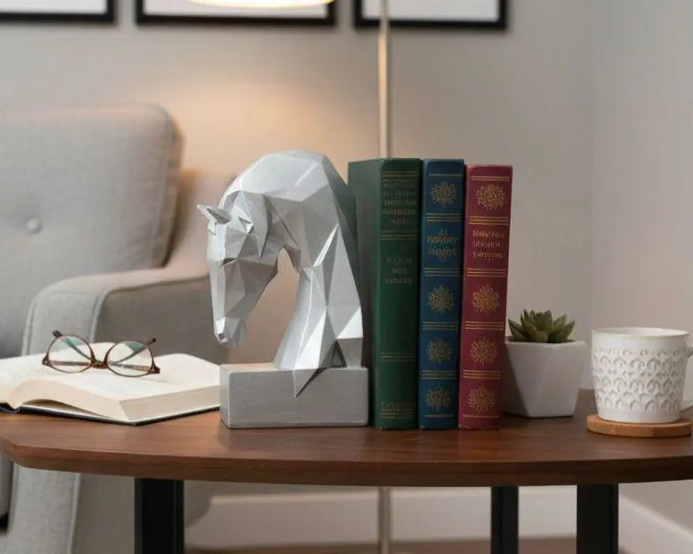 Dekoratif Kitap Tutucu Kübit At Figürlü Biblo