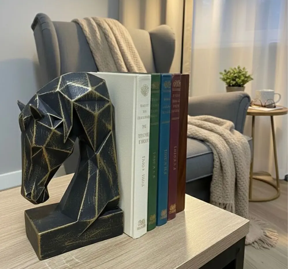 Dekoratif Kitap Tutucu Kübit At Figürlü Biblo