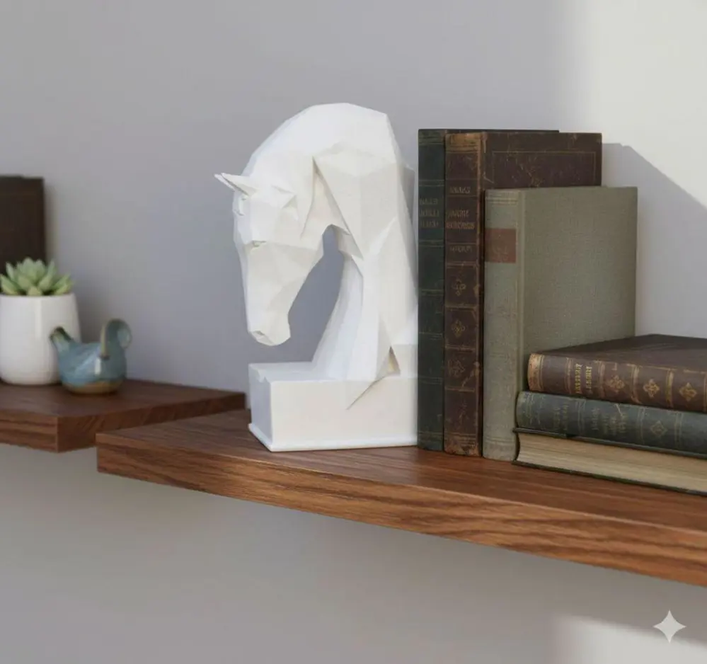 Dekoratif Kitap Tutucu Kübit At Figürlü Biblo