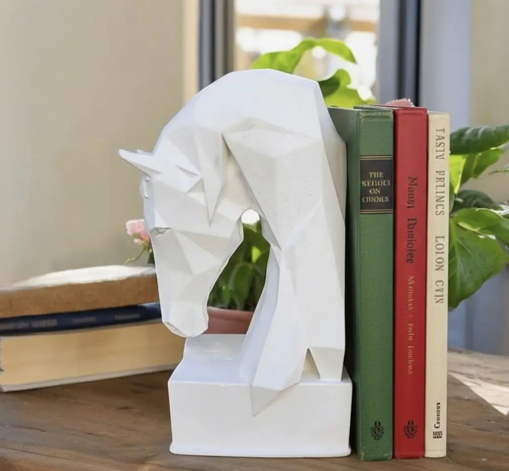 Dekoratif Kitap Tutucu Kübit At Figürlü Biblo