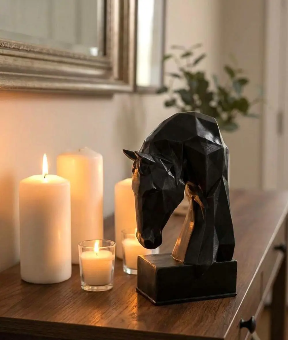 Dekoratif Kitap Tutucu Kübit At Figürlü Biblo