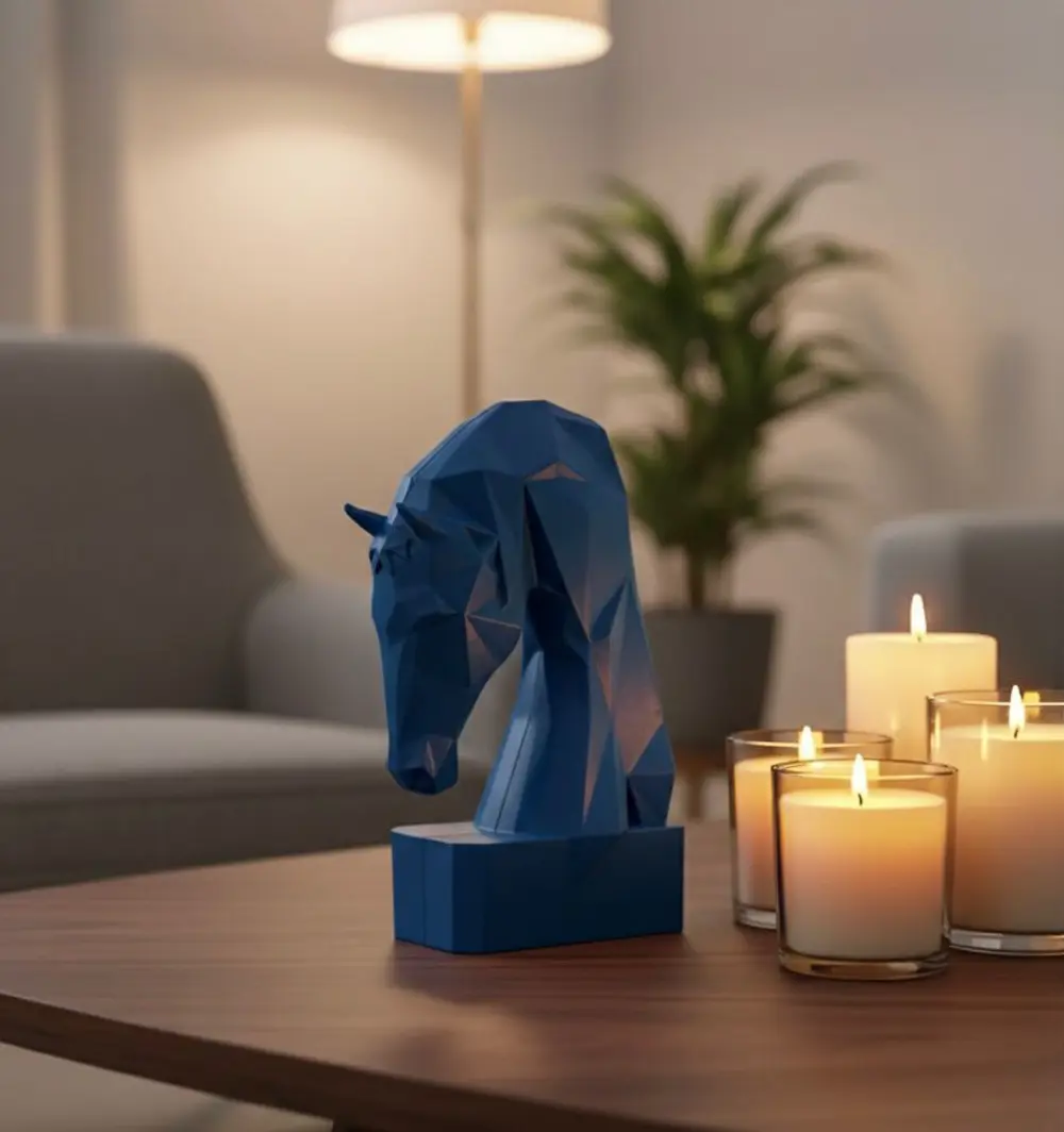 Dekoratif Kitap Tutucu Kübit At Figürlü Biblo