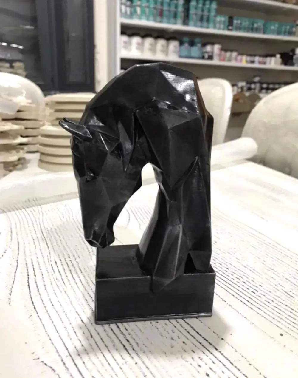 Dekoratif Kitap Tutucu Kübit At Figürlü Biblo