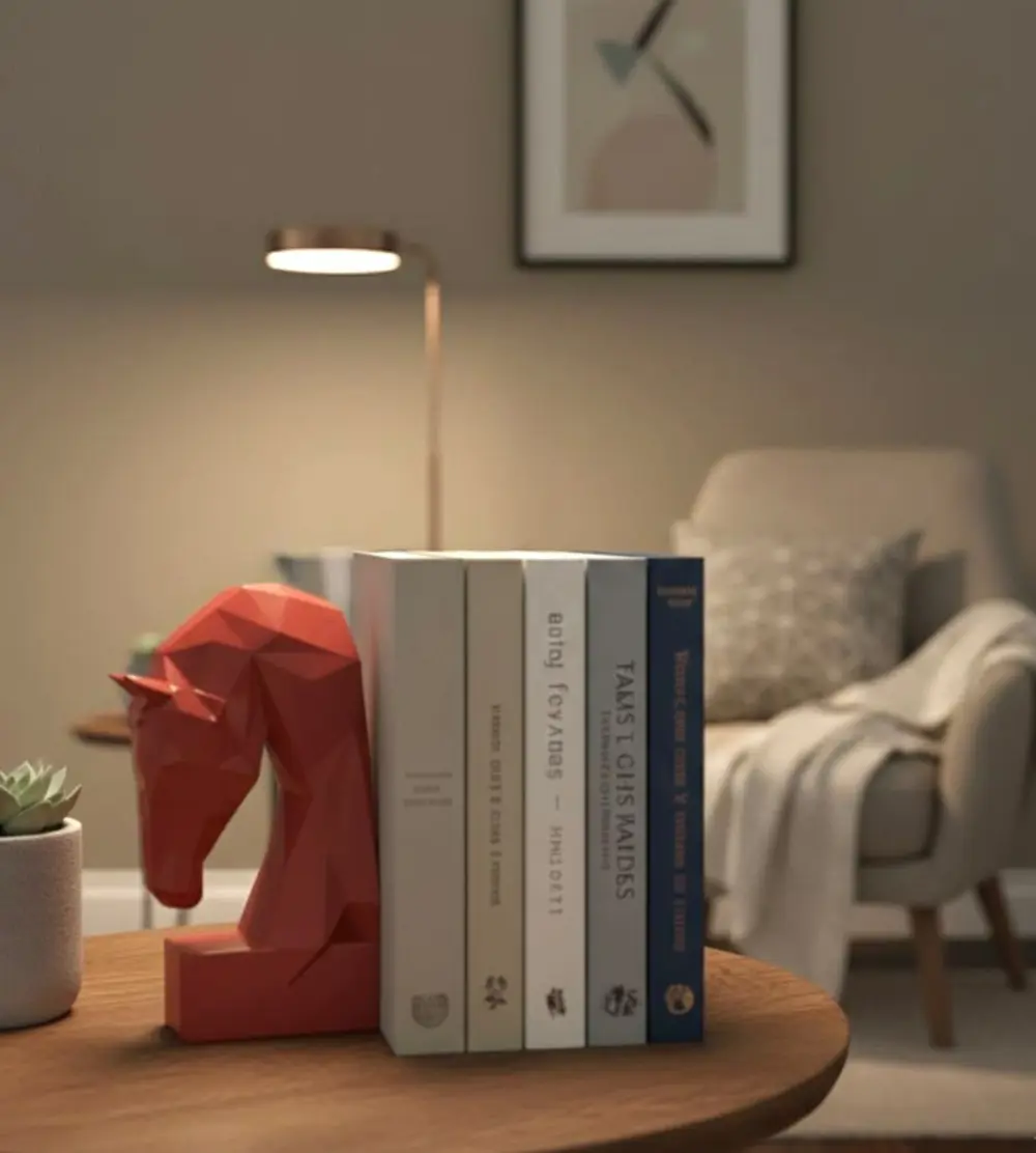 Dekoratif Kitap Tutucu Kübit At Figürlü Biblo