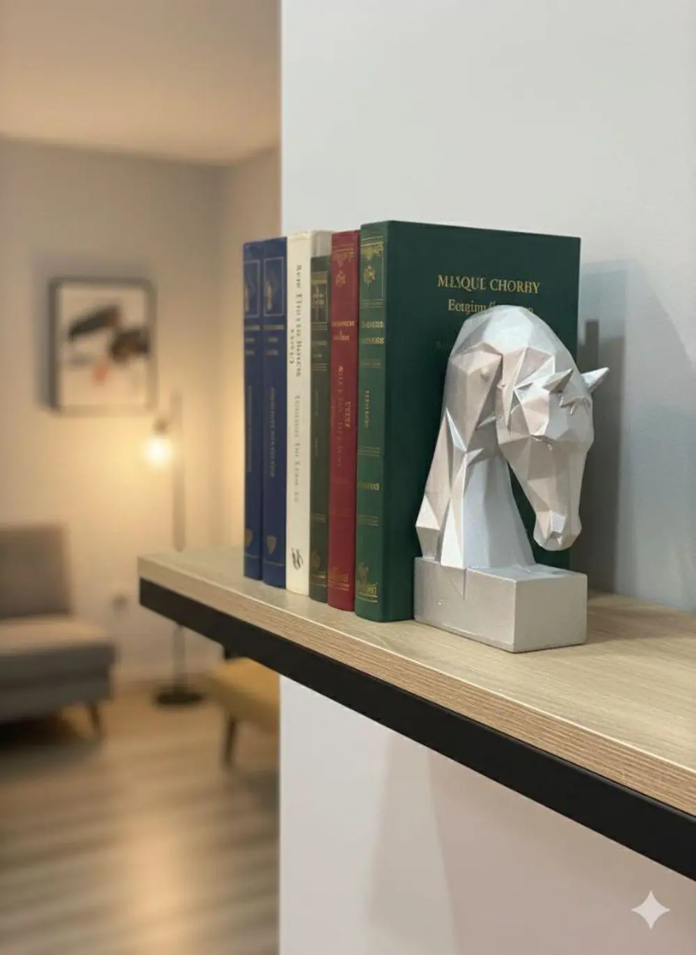 Dekoratif Kitap Tutucu Kübit At Figürlü Biblo