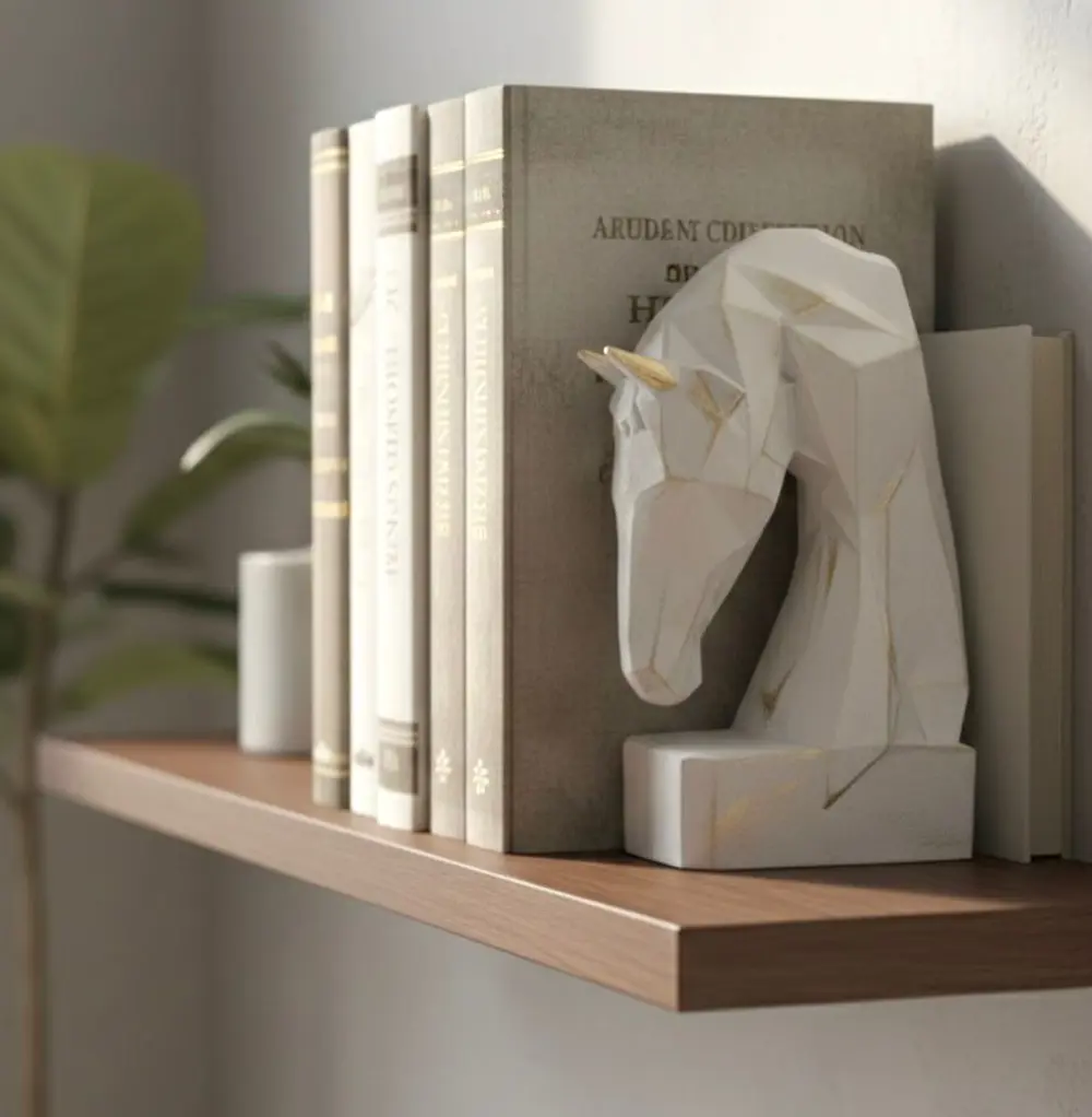 Dekoratif Kitap Tutucu Kübit At Figürlü Biblo