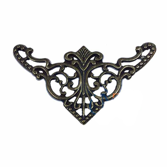 Dekoratif Köşe Süsü, Köşelik - Büyük, 31x55mm, Antik, 100 Adet Td