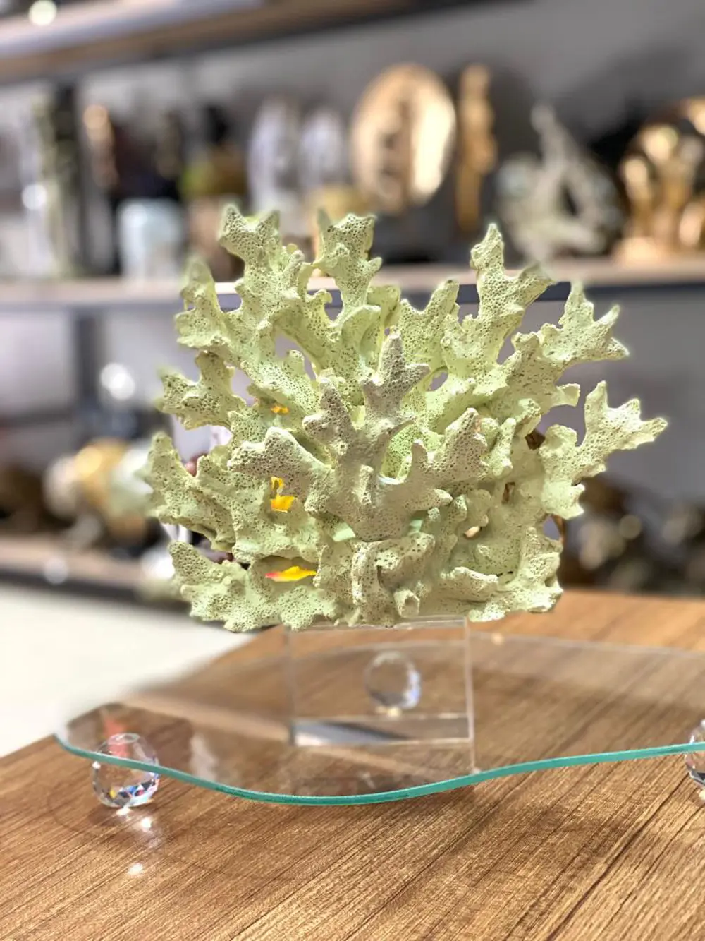 Dekoratif Kristal Kaideli Mercan Biblo