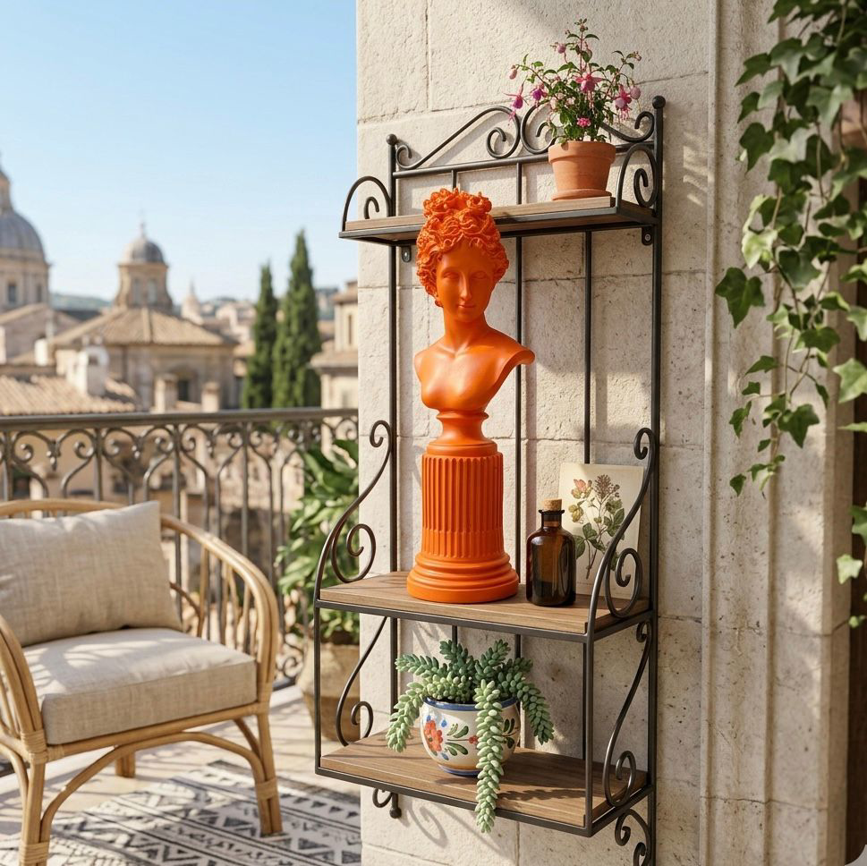 Dekoratif Lafayette Sutunlu Kadın Biblo Heykel