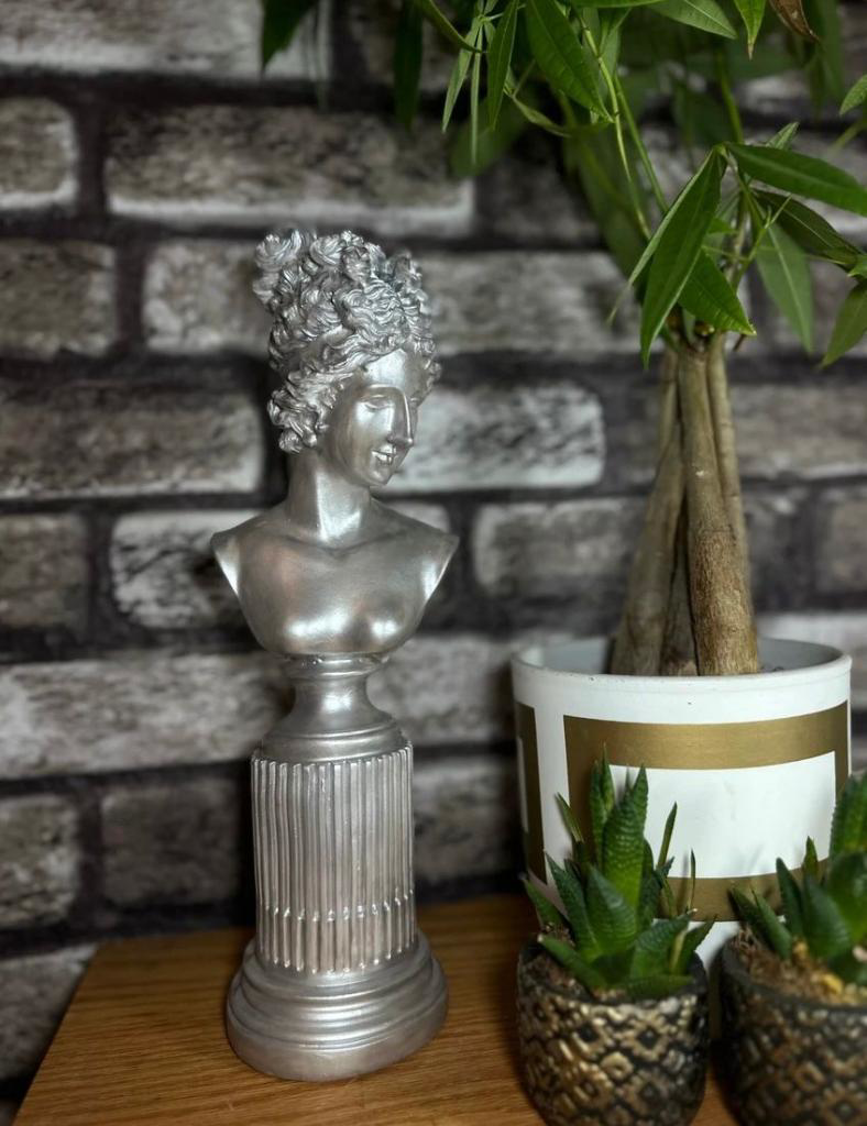 Dekoratif Lafayette Sutunlu Kadın Biblo Heykel