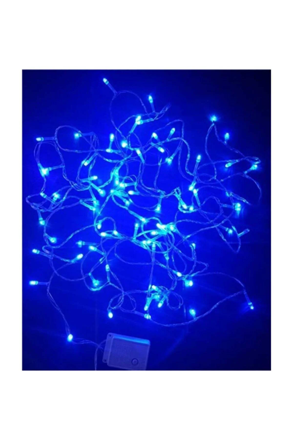 Dekoratif Led 10 Mt Animasyonlu Dekoratif Süs Ip Mavi Led Işık
