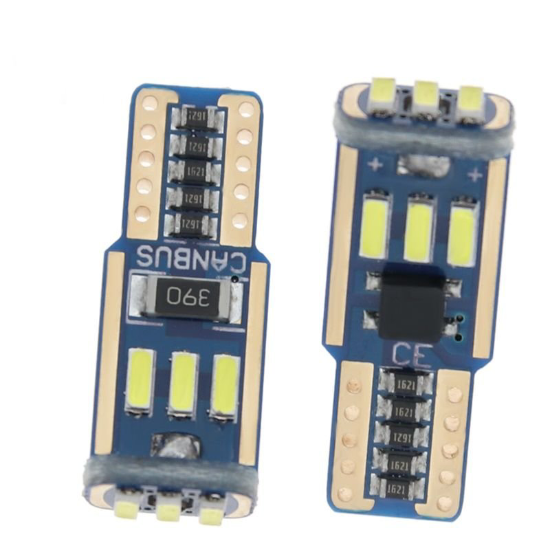 Dekoratif Led Ampul T10-15Smd 4014 Canbus 12V Çift Beyaz / Laam86