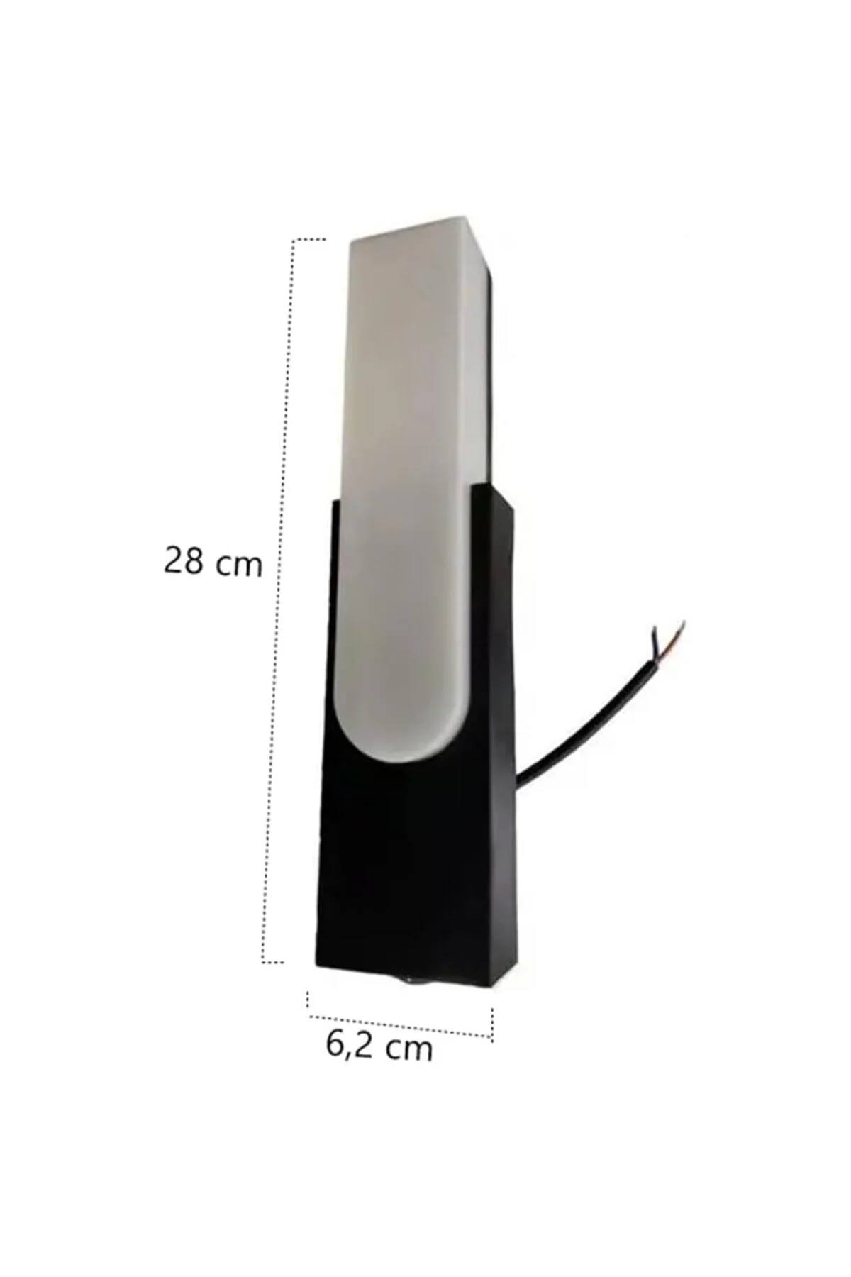 Dekoratif LED Aplik, Çift Yönlü, 10W, 3200K Gün Işığı, Siyah, Çif