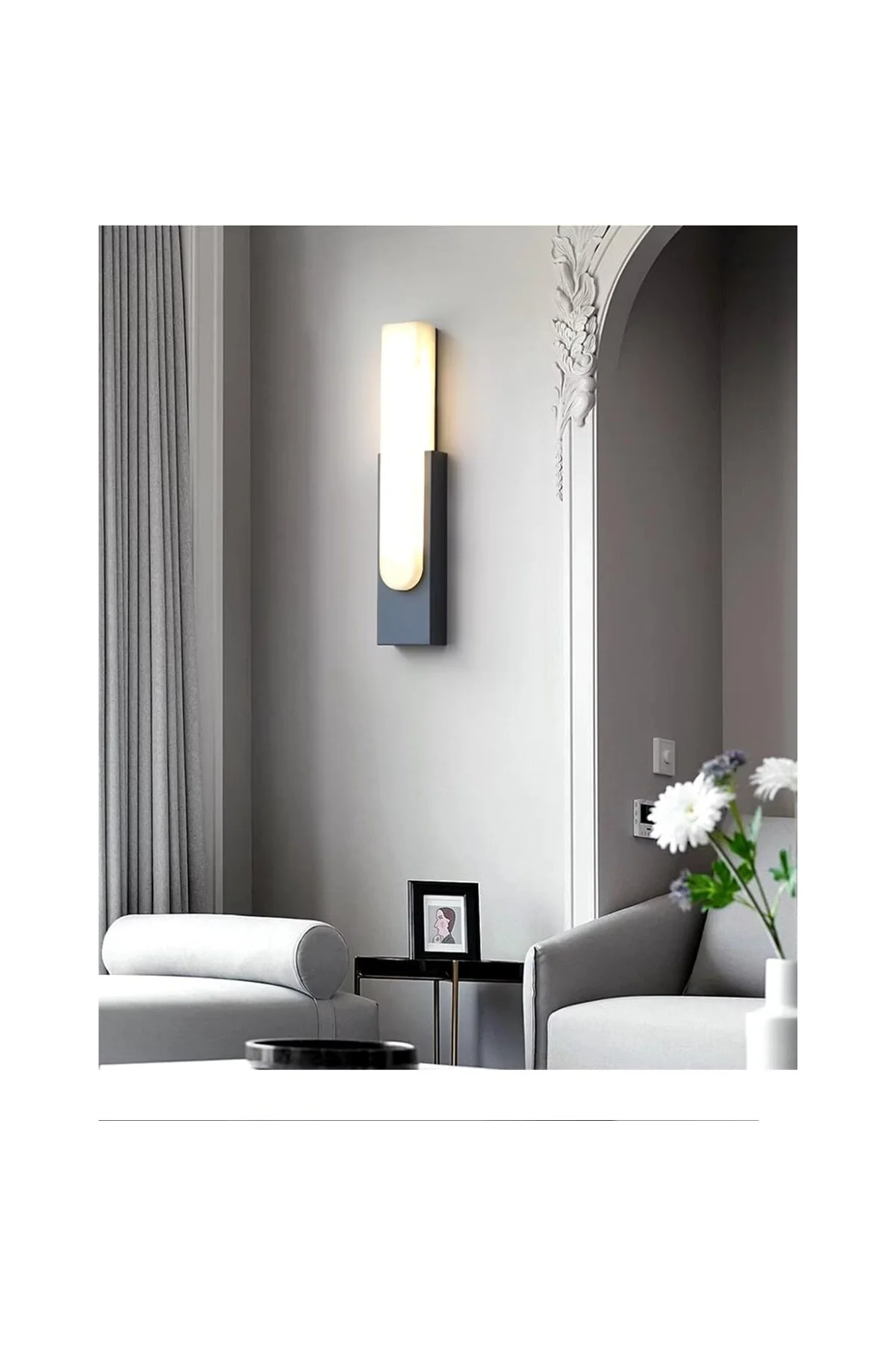 Dekoratif LED Aplik, Çift Yönlü, 10W, 3200K Gün Işığı, Siyah, Çif