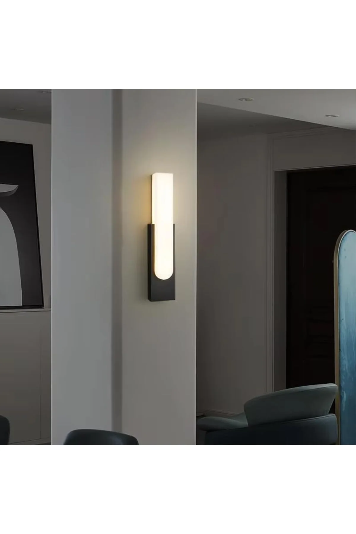 Dekoratif LED Aplik, Çift Yönlü, 10W, 3200K Gün Işığı, Siyah, Çif