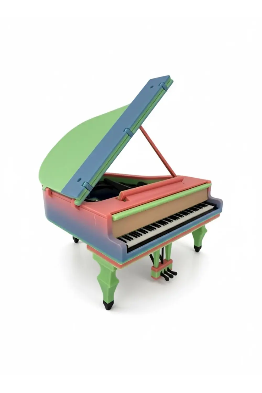 Dekoratif Masaüstü Minyatür Piyano – Gökkuşağı Renk Hediyelik ve