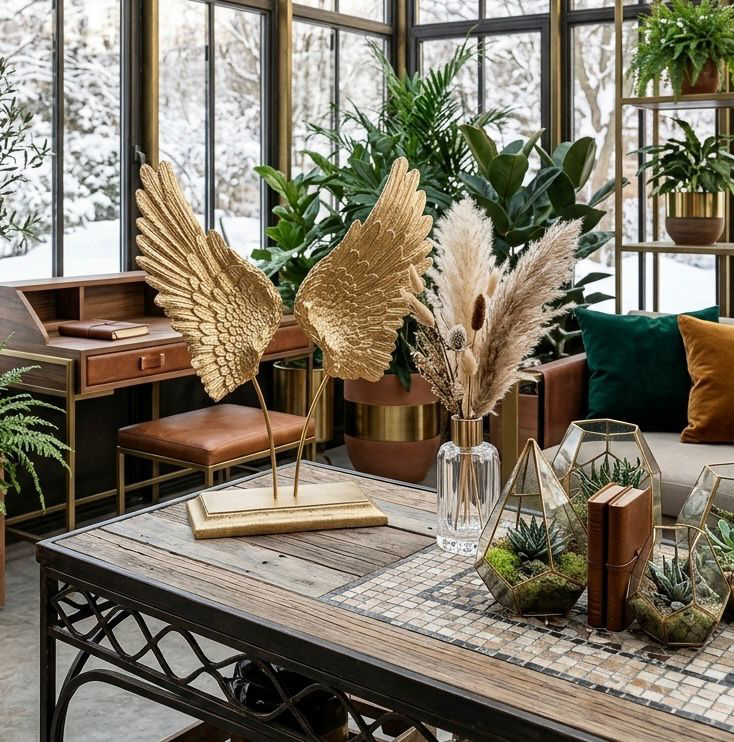 Dekoratif Melek Kanadı Biblo