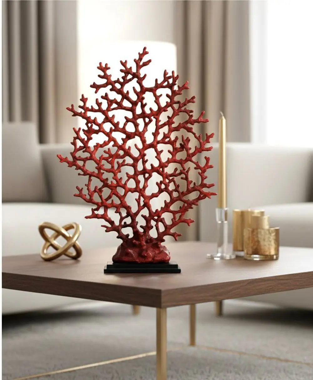 Dekoratif Mercan Biblo Hayat Ağacı Dal Mercan Heykel
