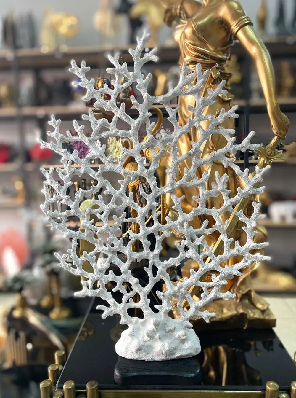 Dekoratif Mercan Biblo Hayat Ağacı Dal Mercan Heykel