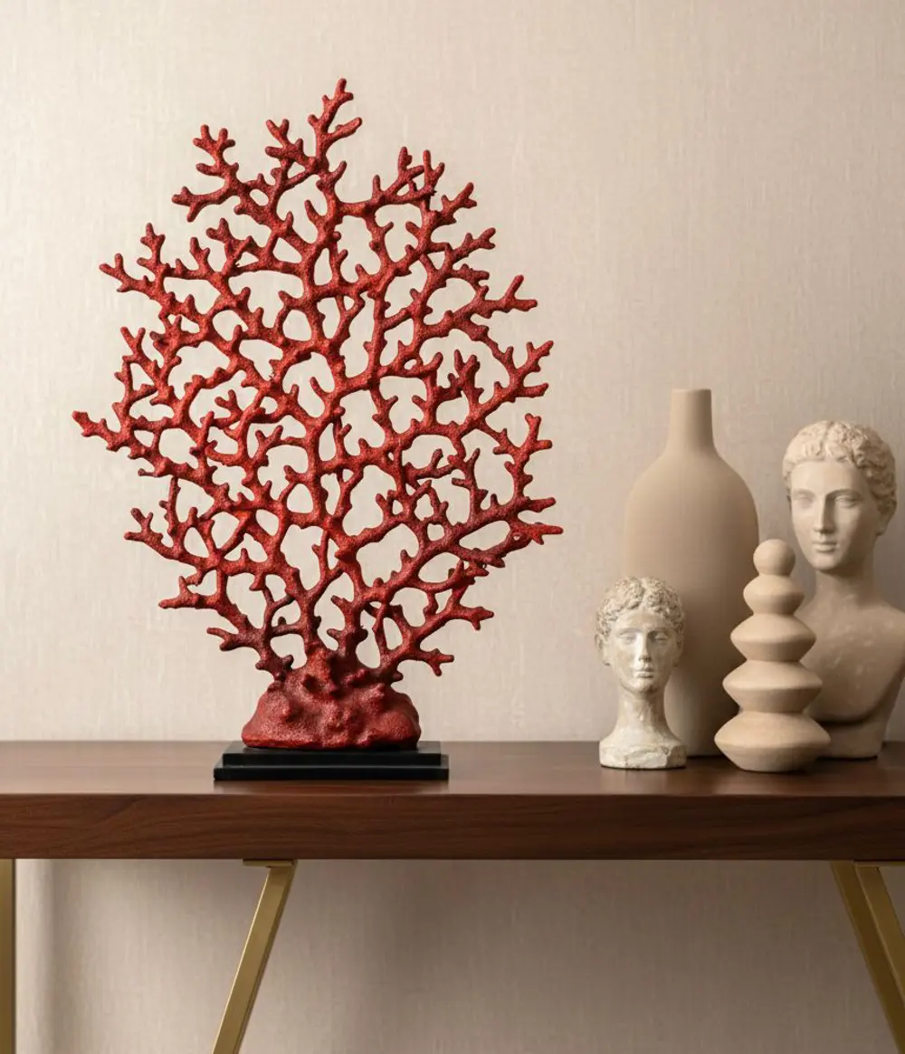 Dekoratif Mercan Biblo Hayat Ağacı Dal Mercan Heykel