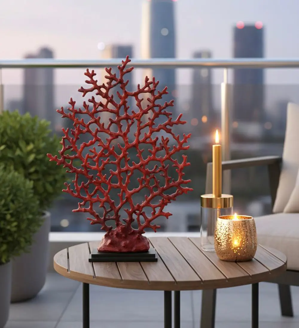 Dekoratif Mercan Biblo Hayat Ağacı Dal Mercan Heykel