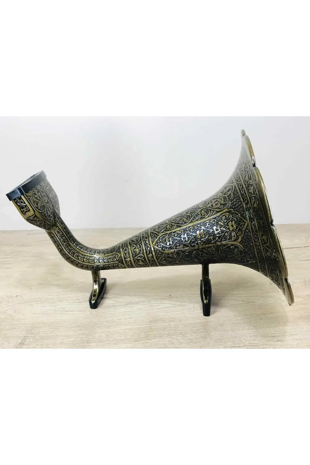 Dekoratif Metal Antik Pirinç Osmanlı Süslemeli Cep Telefonu Ses A