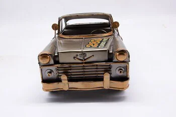 Dekoratif Metal Klasik Yarış Araba Modeli