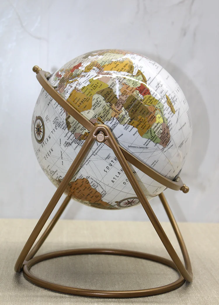 Dekoratif Metal Standlı Dünya Küre - Model 4