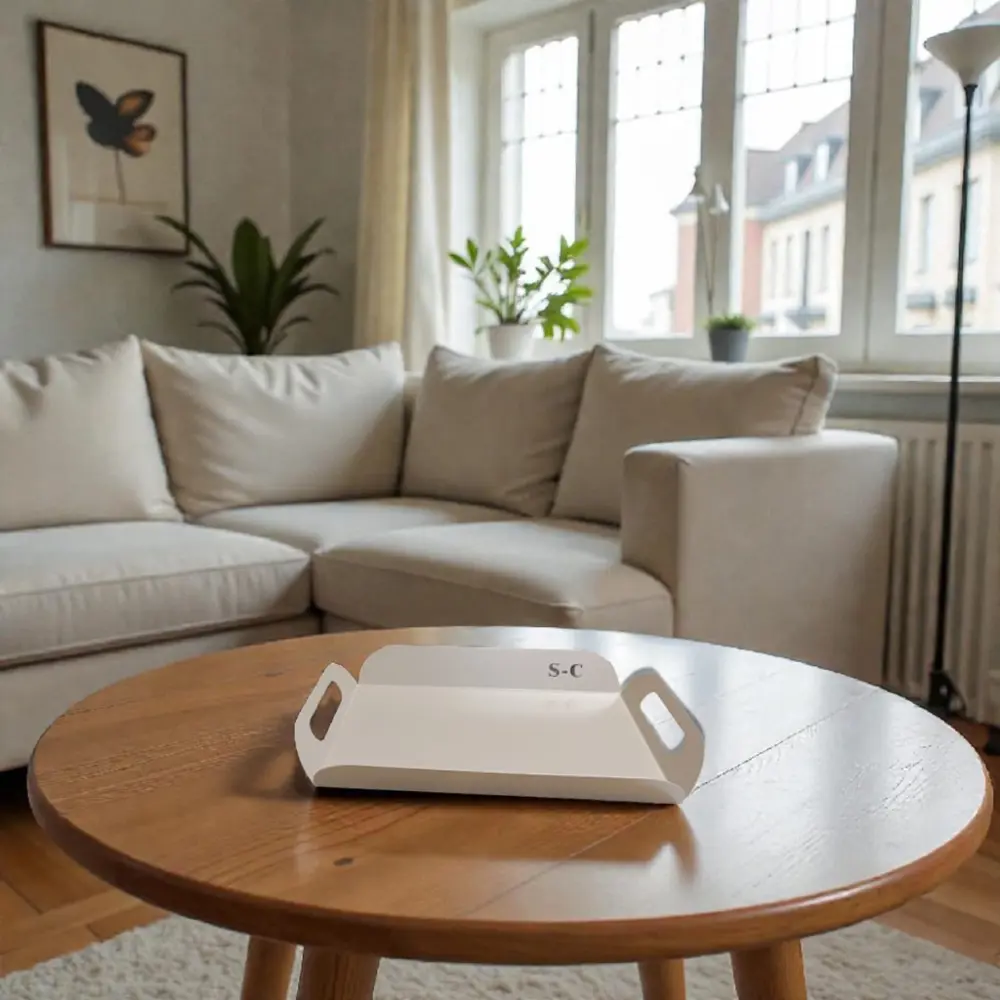 Dekoratif Metal Tepsi Seti 3'lü Nişan Tepsisi, Çay Tepsisi, Sunum