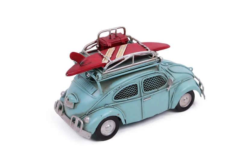 Just Cheap Store Dekoratif Metal Araba Çerçeveli Ve Kumbaralı