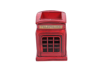 İhtiyaçavm Dekoratif Metal Londra Telefon Kulübesi Kalemlik Vintage Hediyeli