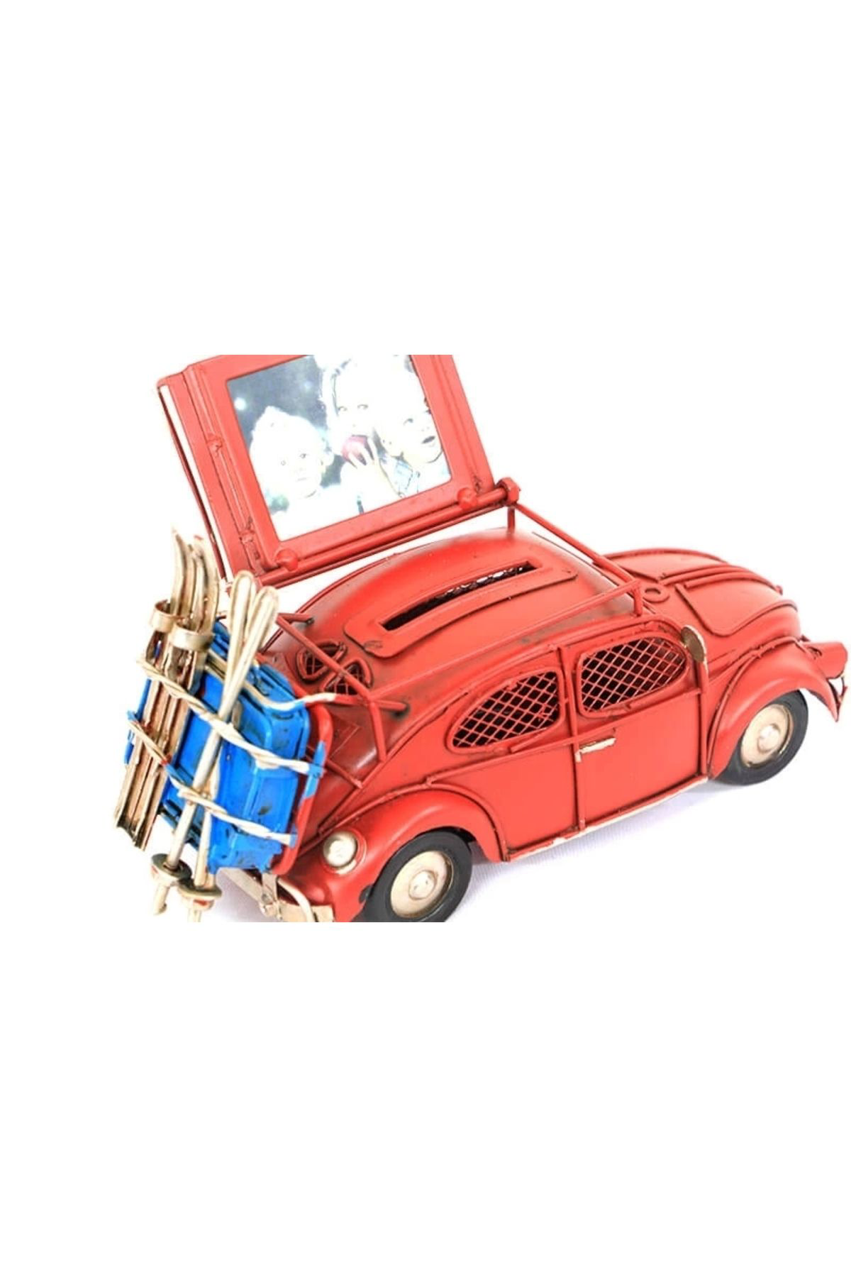 Zs Demir Dekoratif Metal Araba Çerçeveli Ve Kumbarali