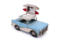 Dekoratif Metal Araba Çerçeveli Vintage Biblo Hediyelik