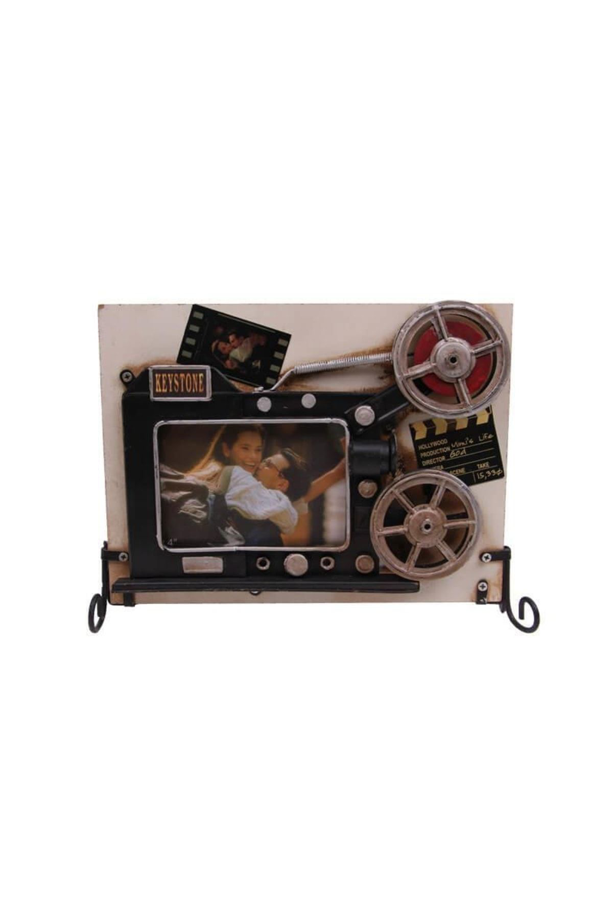 Yusfa Shop Dekoratif Metal Çerçeve Sinema Projektörü Dekorlu Hediyelik