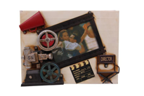 İhtiyaçavm Dekoratif Metal Çerçeve Sinema Temali Vintage Hediyelik