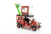 İhtiyaçavm Dekoratif Metal Araba Kalemlik Çerçeveli Okul Gereci Hediyelik