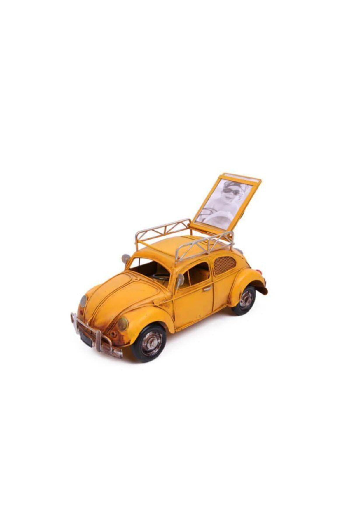 Zs Demir Dekoratif Metal Araba Çerçeveli Ve Kumbarali