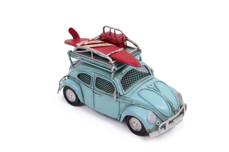 Just Cheap Store Dekoratif Metal Araba Çerçeveli Ve Kumbaralı