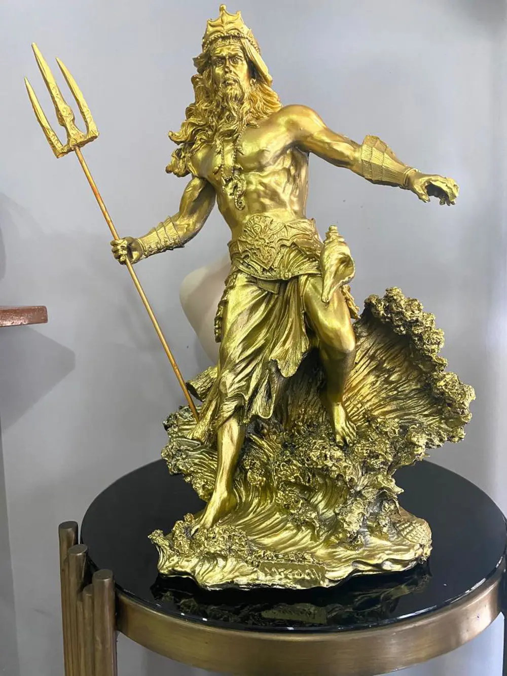 Dekoratif Özel Tasarım Antik Yunan Deniz Tanrısı Poseidon