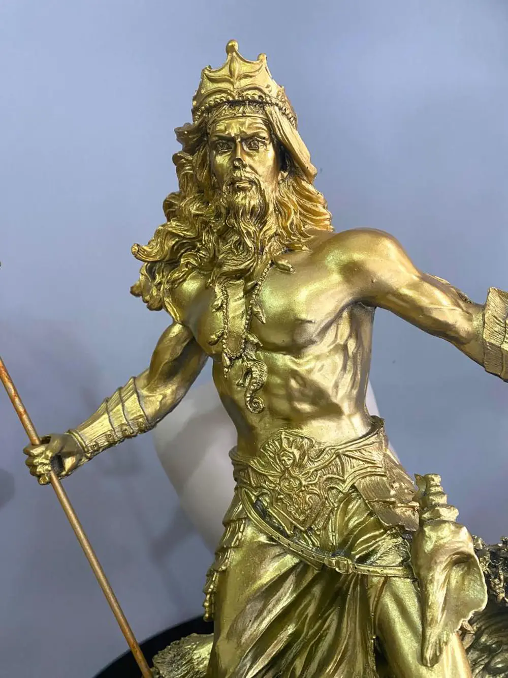 Dekoratif Özel Tasarım Antik Yunan Deniz Tanrısı Poseidon