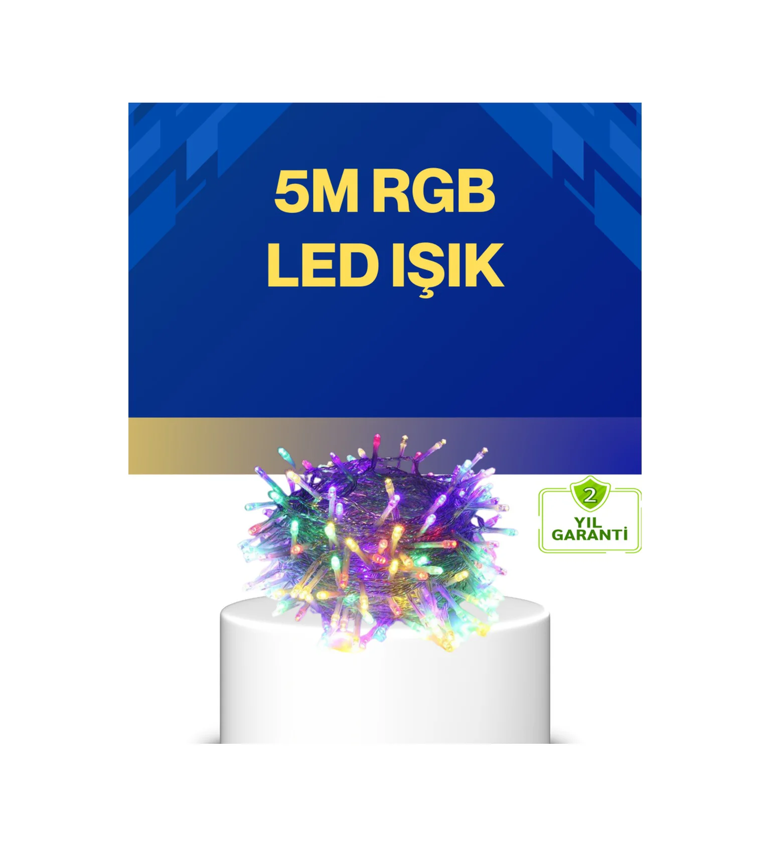 Dekoratif Peri Led 5 M 50 Ampullü Şeffaf Kablo Aydınlatma Diğer