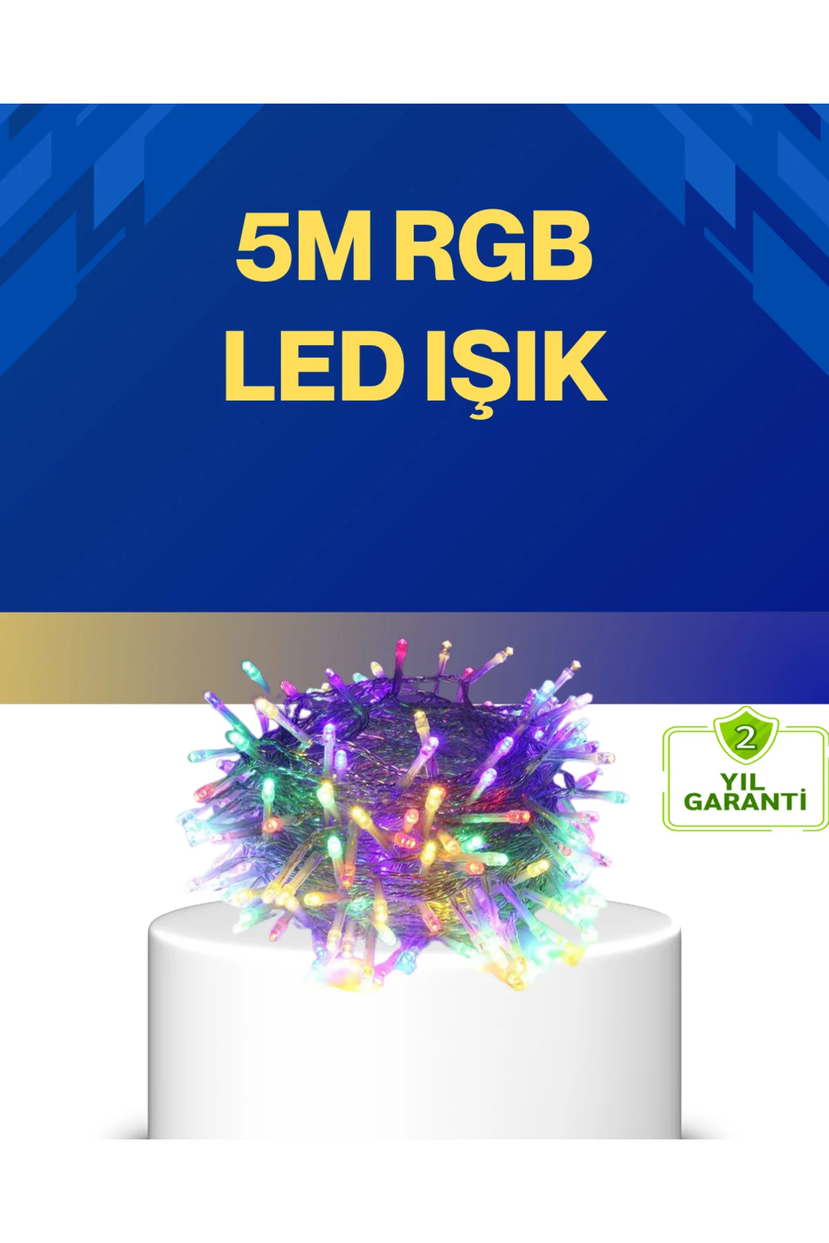 Dekoratif Peri Led 5 m 50 Ampullü Şeffaf Kablo Aydınlatma