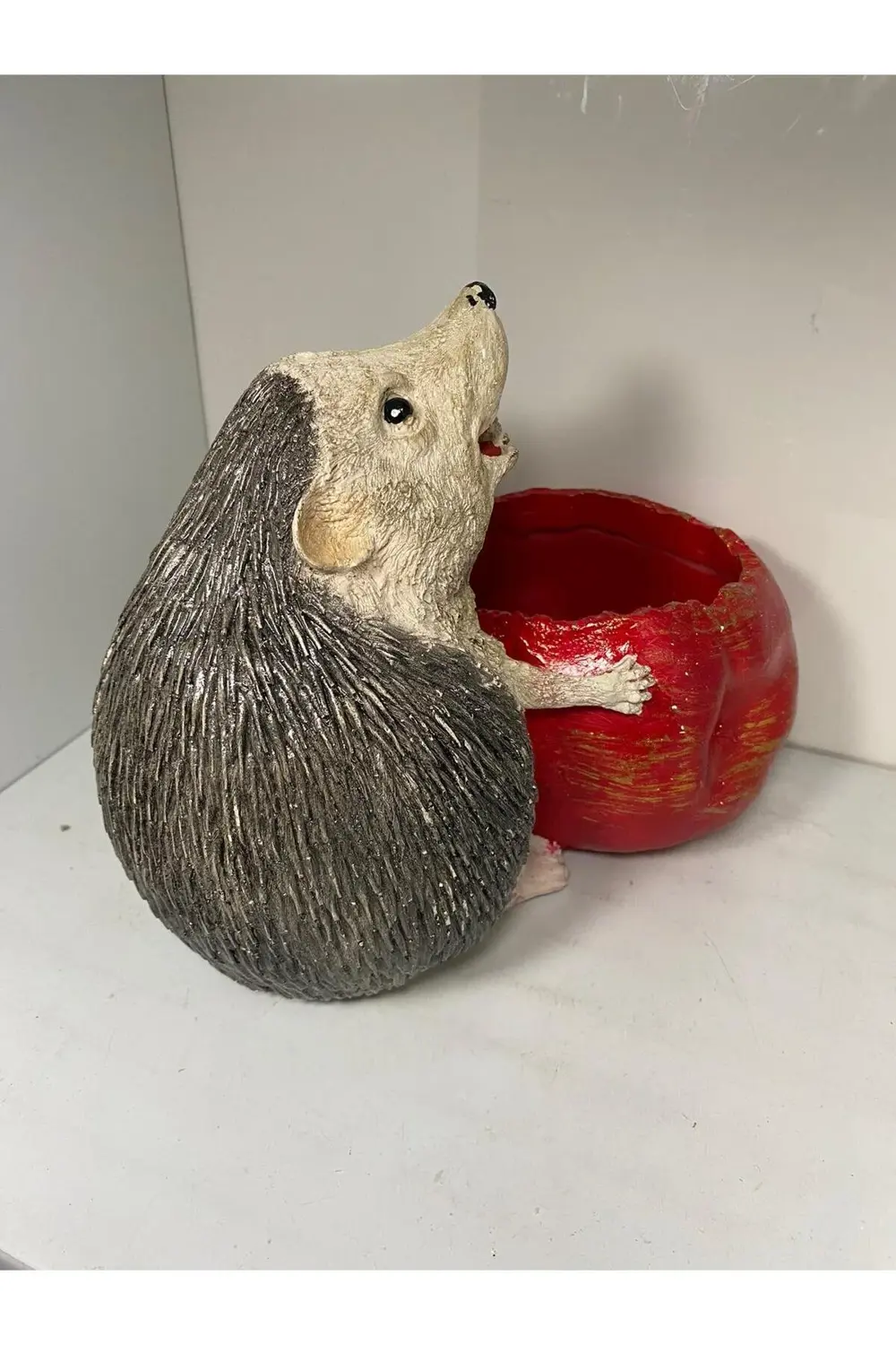 Dekoratif Polyester Kirpi Saksı